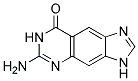 6-AMINO-3,7-DIHYDRO-IMIDAZO[4,5-G]QUINAZOLIN-8-ONE 结构式
