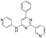 6-PHENYL-2-PYRIDIN-3-YL-N-PYRIDIN-4-YLPYRIMIDIN-4-AMINE 结构式