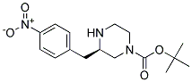 (R)-3-(4-NITRO-BENZYL)-PIPERAZINE-1-CARBOXYLIC ACID TERT-BUTYL ESTER 结构式