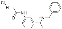 N-[3-[1-(BENZYLAMINO)ETHYL]PHENYL]ACETAMIDE HYDROCHLORIDE 结构式