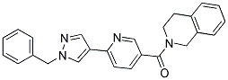 [6-(1-BENZYL-1H-PYRAZOL-4-YL)-PYRIDIN-3-YL]-(3,4-DIHYDRO-1H-ISOQUINOLIN-2-YL)-METHANONE 结构式