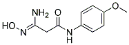 (3Z)-3-AMINO-3-(HYDROXYIMINO)-N-(4-METHOXYPHENYL)PROPANAMIDE 结构式