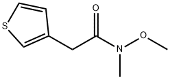 N-METHOXY-N-METHYL-2-THIOPHEN-3-YL-ACETAMIDE 结构式