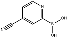 4-CYANOPYRIDINE-2-BORONIC ACID 结构式