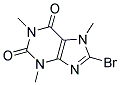 8-BROMO-1,3,7-TRIMETHYL-3,7-DIHYDRO-PURINE-2,6-DIONE 结构式