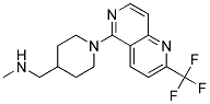 N-METHYL-1-(1-[2-(TRIFLUOROMETHYL)-1,6-NAPHTHYRIDIN-5-YL]PIPERIDIN-4-YL)METHANAMINE 结构式