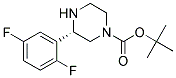 (S)-3-(2,5-DIFLUORO-PHENYL)-PIPERAZINE-1-CARBOXYLIC ACID TERT-BUTYL ESTER 结构式