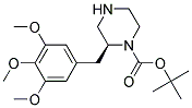 (S)-2-(3,4,5-TRIMETHOXY-BENZYL)-PIPERAZINE-1-CARBOXYLIC ACID TERT-BUTYL ESTER 结构式