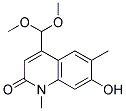 7-Hydroxy-4-dimethoxymethyl-1,6-dimethylquinolin-2(1H)-one 结构式