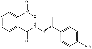 2-Nitro-benzoic acid [1-(4-amino-phenyl)-ethylidene]-hydrazide 结构式
