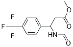 METHYL-3-FORMYLAMINO-3-(4-TRIFLUOROMETHYLPHENYL)PROPIONATE 结构式