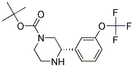 (S)-3-(3-TRIFLUOROMETHOXY-PHENYL)-PIPERAZINE-1-CARBOXYLIC ACID TERT-BUTYL ESTER 结构式