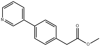 METHYL 2-(4-(PYRIDIN-3-YL)PHENYL) ACETATE 结构式