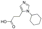 3-(3-CYCLOHEXYL-3H-IMIDAZOL-4-YL)-PROPIONIC ACID 结构式