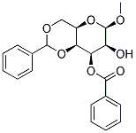 METHYL-3-O-BENZOYL-4,6-O-BENZYLIDENE-BETA-D-TALOPYRANOSIDE 结构式