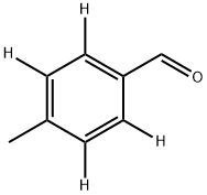 对甲基苯甲醛-D4 结构式