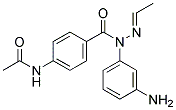 N-(4-[1-(3-AMINO-PHENYL)-ETHYLIDENE-HYDRAZINOCARBONYL]-PHENYL)-ACETAMIDE 结构式
