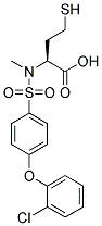 HOMOCYSTEINE, N-[[4-(2-CHLOROPHENOXY)PHENYL]SULFONYL]-S-METHYL- 结构式