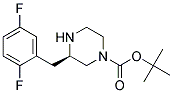 (R)-3-(2,5-DIFLUORO-BENZYL)-PIPERAZINE-1-CARBOXYLIC ACID TERT-BUTYL ESTER 结构式