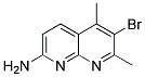 6-BROMO-5,7-DIMETHYL-1,8-NAPHTHYRIDIN-2-AMINE 结构式