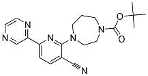 4-(3-CYANO-6-PYRAZIN-2-YL-PYRIDIN-2-YL)-[1,4]DIAZEPANE-1-CARBOXYLIC ACID TERT-BUTYL ESTER 结构式