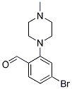 4-BROMO-2-(4-METHYL-PIPERAZIN-1-YL)-BENZALDEHYDE 结构式