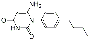 6-AMINO-1-(4-BUTYLPHENYL)PYRIMIDINE-2,4(1H,3H)-DIONE 结构式