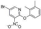 5-BROMO-2-(2,3-DIMETHYL-PHENOXY)-3-NITRO-PYRIDINE 结构式