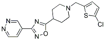 4-(5-(1-[(5-CHLORO-2-THIENYL)METHYL]PIPERIDIN-4-YL)-1,2,4-OXADIAZOL-3-YL)PYRIDAZINE 结构式