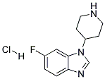 6-FLUORO-1-(PIPERIDIN-4-YL)-1H-BENZO[D]IMIDAZOLE HYDROCHLORIDE 结构式