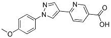 6-[1-(4-METHOXYPHENYL)-1H-PYRAZOL-4-YL]NICOTINIC ACID 结构式