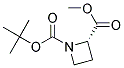 (S)-AZETIDINE-1,2-DICARBOXYLIC ACID 1-TERT-BUTYL ESTER 2-METHYL ESTER 结构式