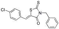 3-BENZYL-5-[1-(4-CHLORO-PHENYL)-METH-(Z)-YLIDENE]-2-THIOXO-THIAZOLIDIN-4-ONE 结构式