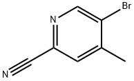 5-溴-4-甲基-2-氰基吡啶 结构式