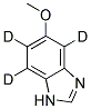 5-Methoxybenzimidazole-4,6,7-d3 结构式