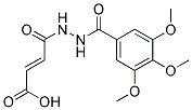 4-OXO-4-[N'-(3,4,5-TRIMETHOXY-BENZOYL)-HYDRAZINO]-BUT-2-ENOIC ACID 结构式
