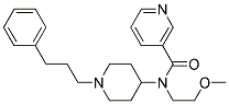 N-(2-METHOXYETHYL)-N-[1-(3-PHENYLPROPYL)PIPERIDIN-4-YL]NICOTINAMIDE 结构式