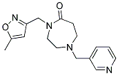 4-[(5-METHYLISOXAZOL-3-YL)METHYL]-1-(PYRIDIN-3-YLMETHYL)-1,4-DIAZEPAN-5-ONE 结构式