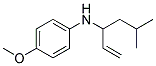 (4-METHOXY-PHENYL)-(3-METHYL-1-VINYL-BUTYL)-AMINE 结构式