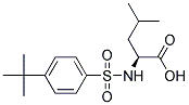 LEUCINE, N-[[4-(1,1-DIMETHYLETHYL)PHENYL]SULFONYL]- 结构式