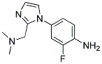 4-(2-DIMETHYLAMINOMETHYL-IMIDAZOL-1-YL)-2-FLUORO-PHENYLAMINE 结构式