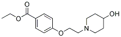 ETHYL 4-[2-(4-HYDROXYPIPERIDINO)ETHOXY]BENZENECARBOXYLATE 结构式