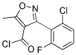 3-(2-CHLORO-6-FLUOROPHENYL)-5-METHYL-4-ISOXAZOLECARBONYL CHLORIDE 结构式