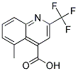 2-(Trifluoromethyl)-5-methylquinoline-4-carboxylic acid 结构式