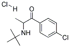 2-(TERT-BUTYLAMINO)-4'-CHLOROPROPIOPHENONE HYDROCHLORIDE 结构式