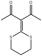 3-(1,3-二噻烷-2-亚基)-2,4-戊二酮 结构式