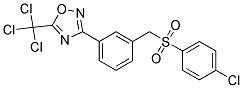 3-(3-{[(4-CHLOROPHENYL)SULPHONYL]METHYL}PHENYL)-5-(TRICHLOROMETHYL)-1,2,4-OXADIAZOLE 结构式