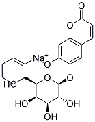 3,4-CYCLOHEXENEOESCULETIN-BETA-D-GALACTOPYRANOSIDE SODIUM SALT 结构式