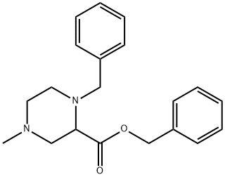 BENZYL 1-BENZYL-4-METHYLPIPERAZINE-2-CARBOXYLATE 结构式