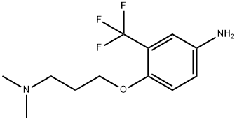 N-(3-[4-AMINO-2-(TRIFLUOROMETHYL)PHENOXY]PROPYL)-N,N-DIMETHYLAMINE 结构式